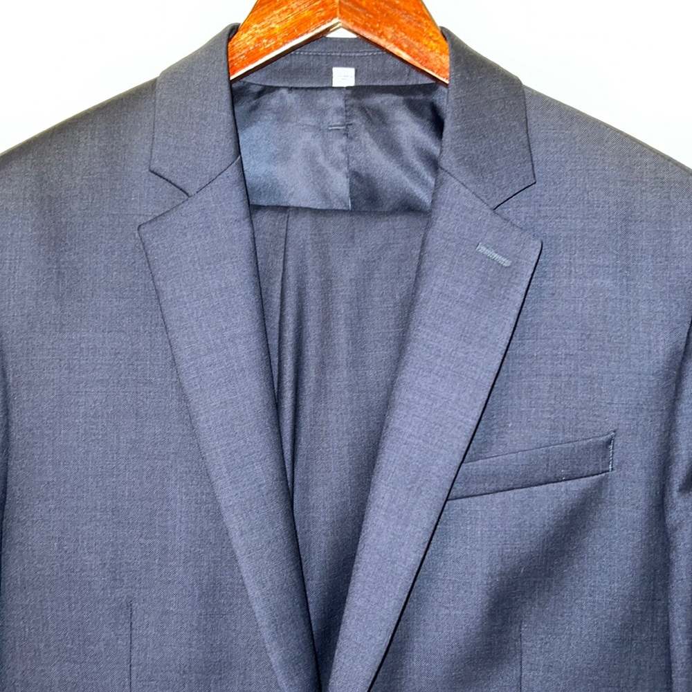 Express Navy Modern Fit Mens Suit 38R Wool Blend
